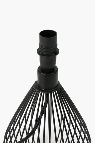 Teardrop Cage Lamp Base