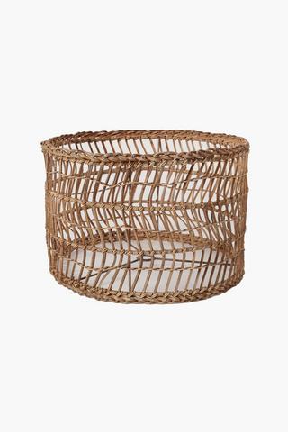 Cane Fibre Drum Lamp Shade, Large