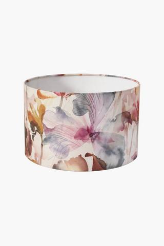 Iris Floral Drum Lamp Shade, Medium