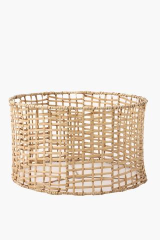 Cane Woven Drum Lamp Shade Large