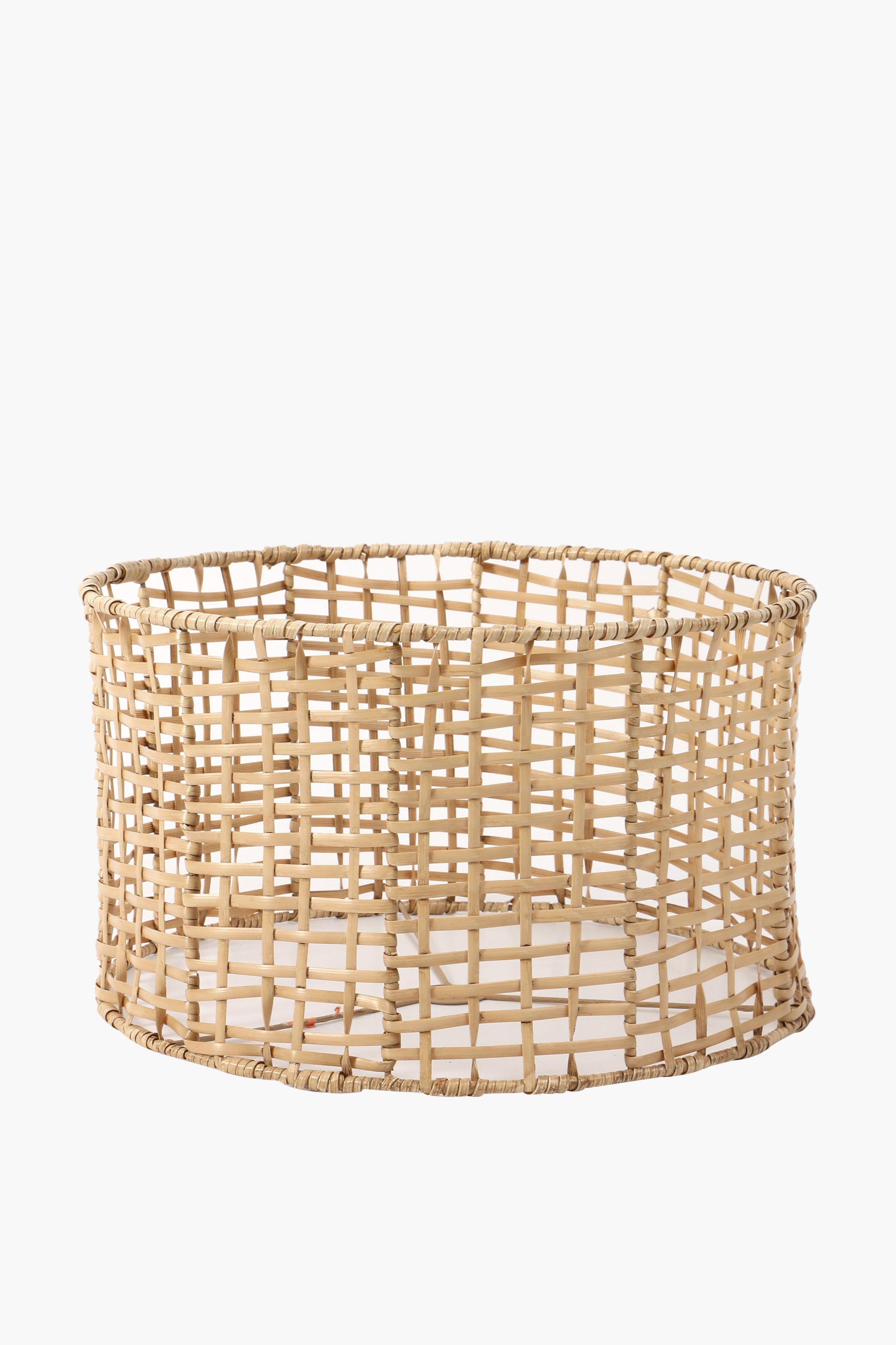 Cane Woven Drum Lamp Shade Small