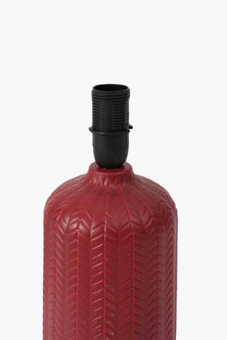 Embossed Ceramic Lamp Set