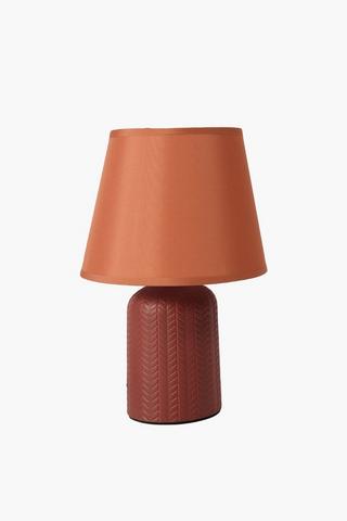 Embossed Ceramic Lamp Set