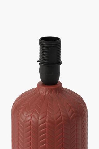 Embossed Ceramic Lamp Set