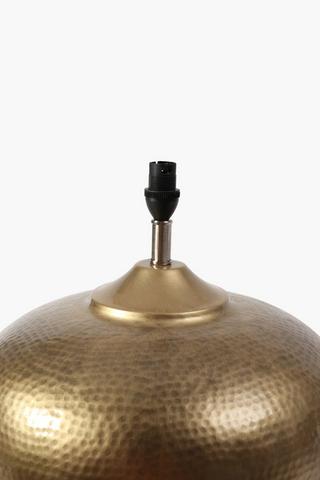 Beaten Metal Lamp Set
