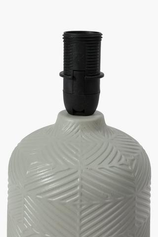 Carter Embossed Ceramic Lamp Set