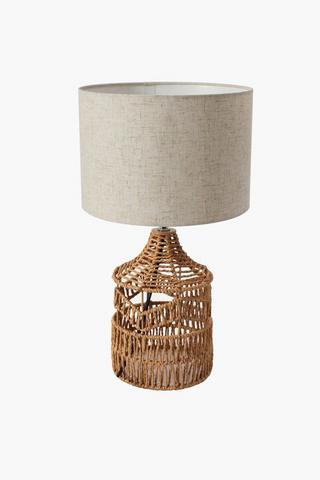 Rattan Woven Lamp Set