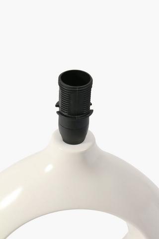 Circle Ceramic Lamp Set, 20x43cm