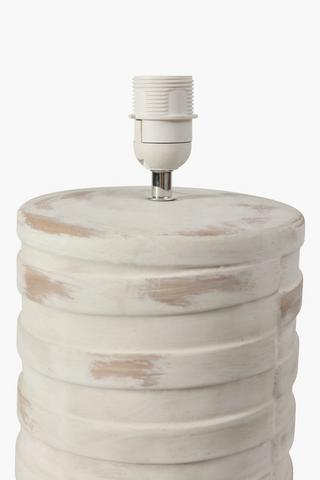 Ceramic Ribbed Table Lamp