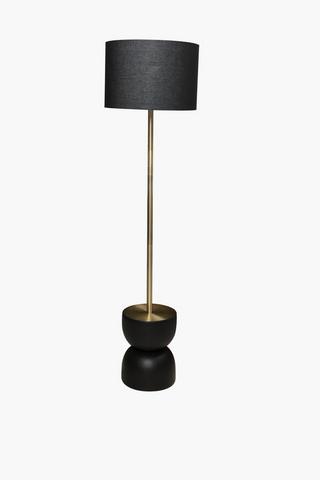 Polystone Stacked Standing Lamp