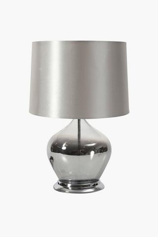 Smoked Glass Lamp Set