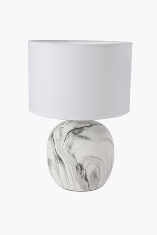Ceramic Marble Lamp Set