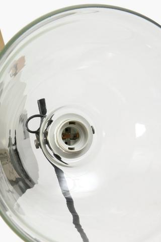 Glass Industrial Standing Lamp