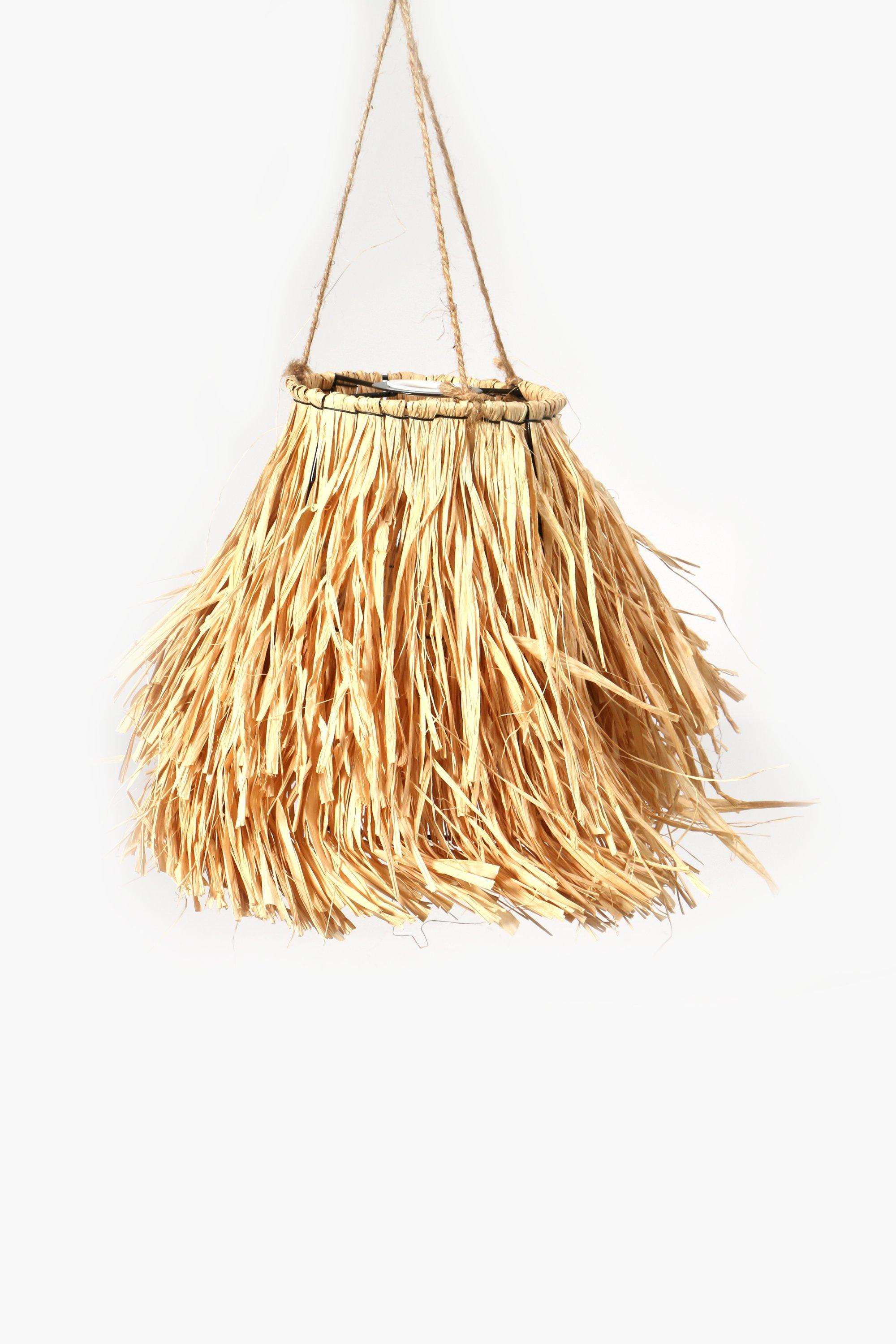 Raffia Hanging Pendant, Small