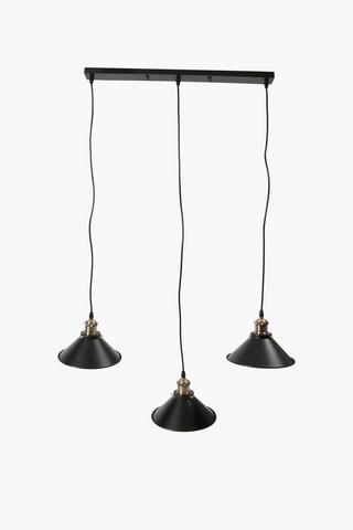 3 Cone Metal Hanging Pendant