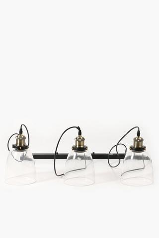 3 Dome Glass Hanging Pendant