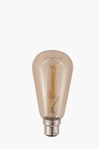 Edison Pear Shaped Amber G954