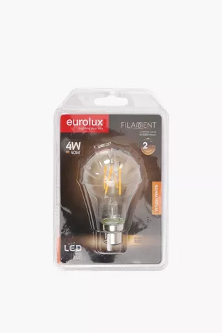 Eurolux Filament Led Bayonette Bulb B22
