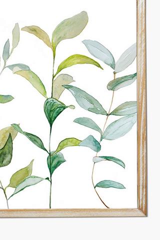 2 Framed Leaves Wall Art