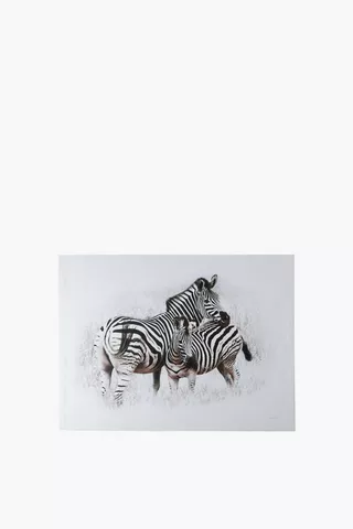 John Lamberti Printed Zebras Wall Art