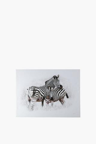 John Lamberti Printed Zebras Wall Art