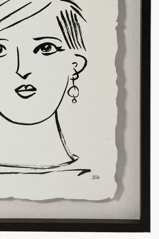 Lady With Earrings Wall Art