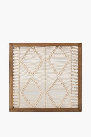 Macrame Knitted Wall Art, 60x60cm