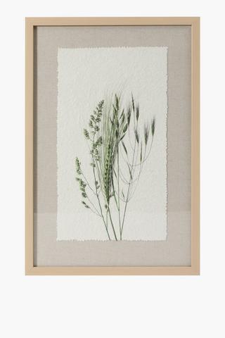 Framed Delicate Leaf Wall Art