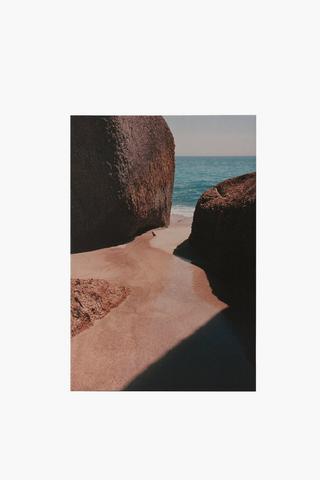Sea Rock Canvas Wall Art, 60x90cm