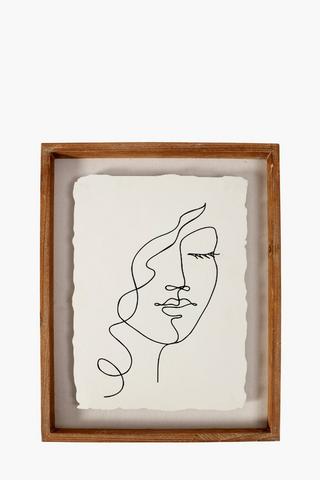 Framed Line Drawn Wall Art