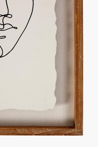 Framed Line Drawn Wall Art