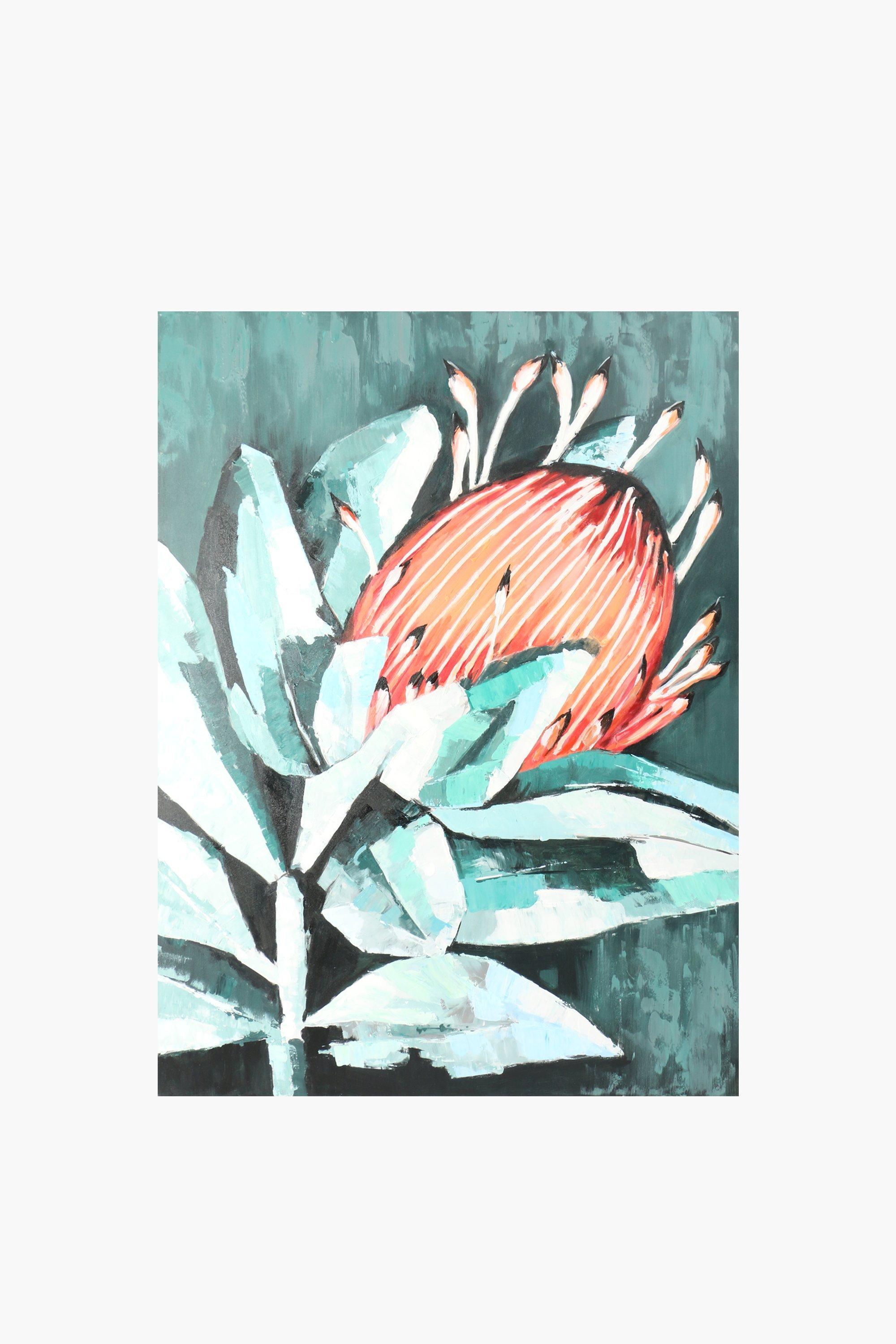 Artsy Protea Canvas Wall Art 90x120cm