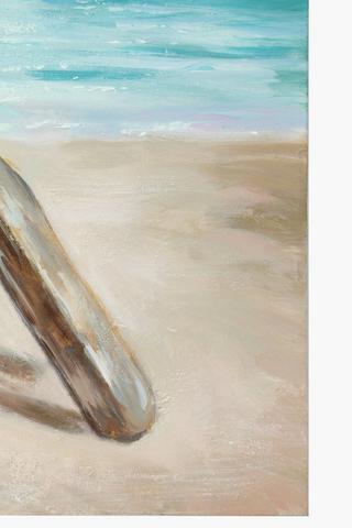 Coastal Boats Canvas, 60x60cm