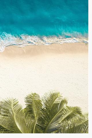 Beach Landscape Canvas, 45x135cm