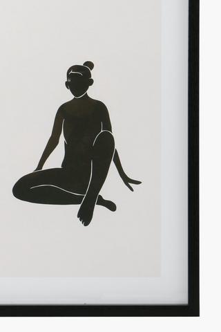 Framed Figure Canvas 40x60cm