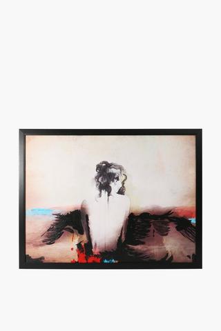 Embossed Abstract Framed Canvas 90x120cm