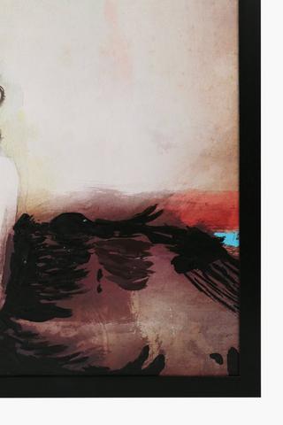 Embossed Abstract Framed Canvas 90x120cm