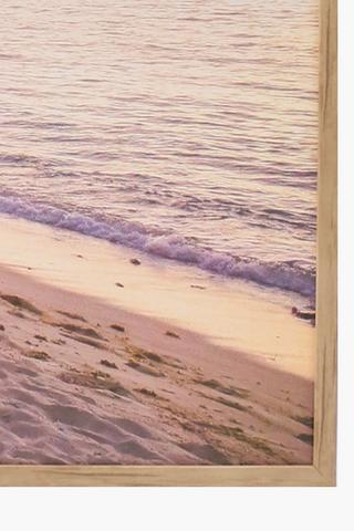 3 Piece Framed Beach Canvas 33x95x75cm