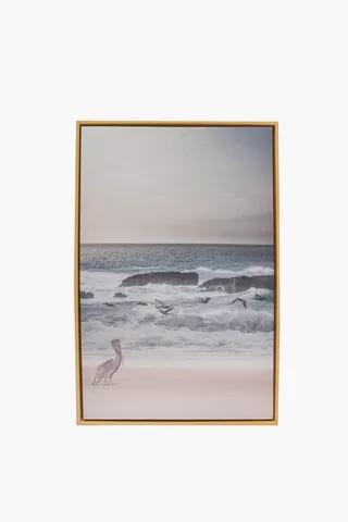 Framed Printed Sea Side 40x60cm Wall Art