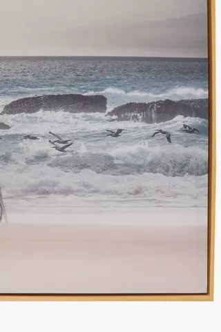 Framed Printed Sea Side 40x60cm Wall Art