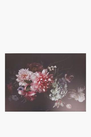 Bold Floral Canvas Wall Art, 90x120cm