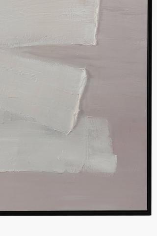 Framed Brush Stroke Canvas, 100x100cm