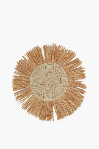3 Pack Raffia Wall Art
