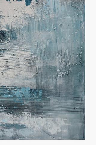 Abstract Blue Shade Canvas Wall Art, 90x120cm