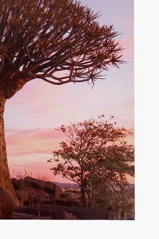 Printed Baobab Canvas Wall Art, 60x90cm