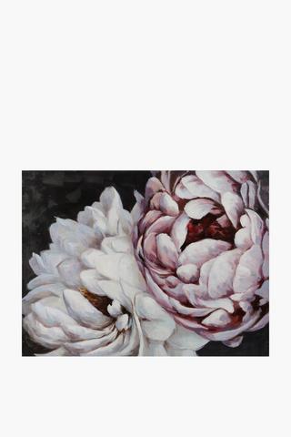 Deep Floral Canvas Wall Art 120x90cm