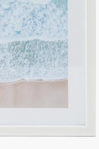 Framed Glass Coastal Canvas 40x60cm