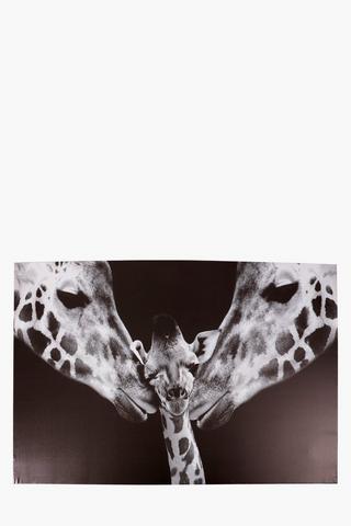 Giraffe Family Canvas Wall Art, 60x90cm
