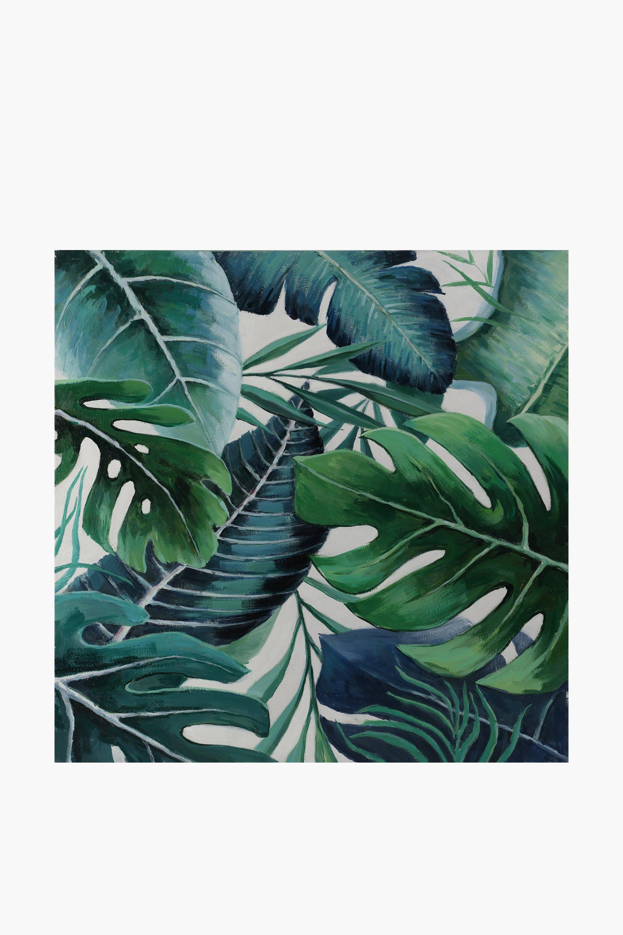 Tropical Leaf Canvas, 100cm