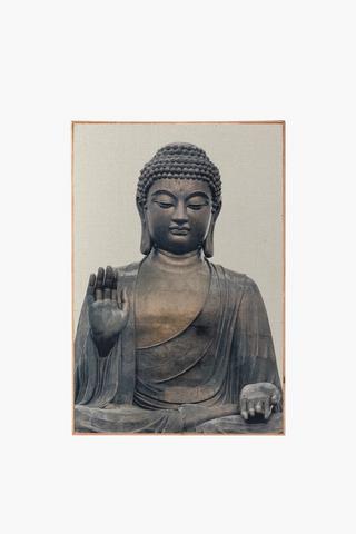 Framed Fabric Buddha